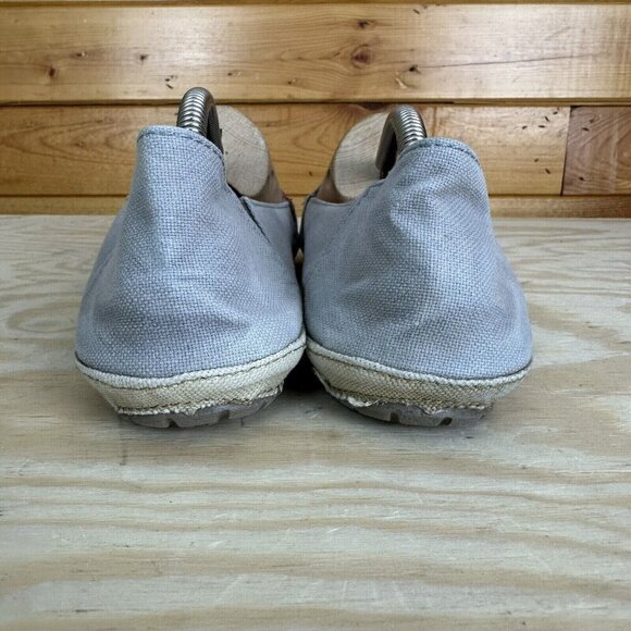 CROCS ANGELINE Angeline Slip On Canvas Ballet Flats Size 10 Gray - Picture 5 of 7